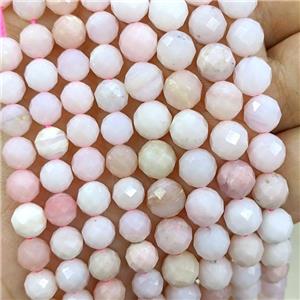 Natural Pink Opal Beads Faceted Round A-Grade, approx 7mm