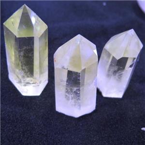 Lemon Quartz point bullet Tower Undrilled, approx 20-90mm