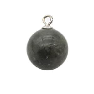 round Labradorite ball pendant, approx 10mm dia