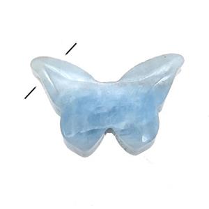 Aquamarine butterfly pendant, approx 12-18mm