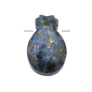 blue Lapis Lazuli pineapple pendant, approx 10-16mm