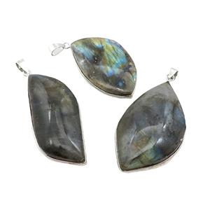 Natural Labradorite Pendant Freeform, approx 26-48mm