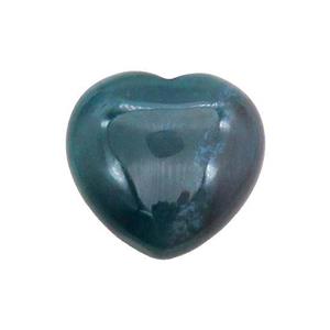 Green Moss Agate Heart Pendant Undrilled, approx 30mm