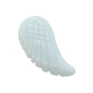 Blue Amazonite Angel Wings Pendant, approx 17-35mm