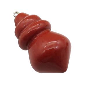 Natural Red Jasper Pendulum Pendant, approx 25-40mm