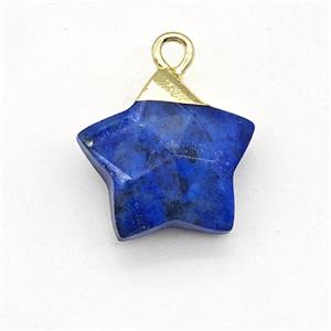 Natural Blue Sodalite Star Pendant, approx 14mm