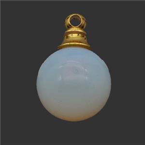 Opalite Perfume Bottle Pendant Sphere, approx 16mm