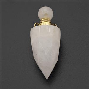 Natural Clear Quartz Perfume Bottle Pendant Bullet, approx 16-40mm