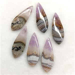 Natural Aurora Amethyst Agate Teardrop Pendant, approx 13-38mm