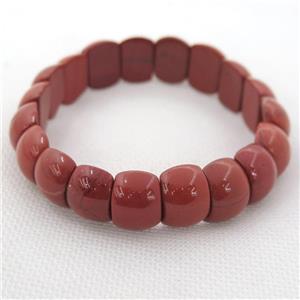 Red Jasper Bracelets, stretchy, approx 11-14mm