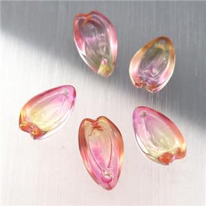 crystal glass teardrop beads, approx 8-13mm