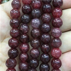 Crackle Glass round Beads, approx 10mm dia