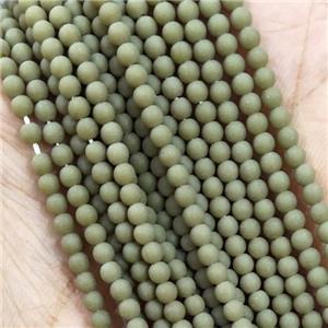 Glass Seed Beads Round Matte, approx 2.7mm