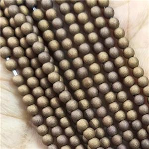 Glass Seed Beads Round Matte, approx 2.7mm