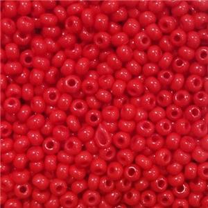 Red Glass Seed Beads Rondelle A-Grade, approx 2mm, 3500pcs