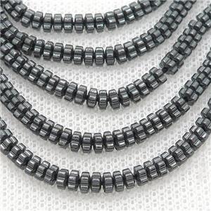 Hematite Flower Spacer Beads Black, approx 4mm