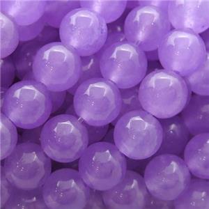 purple Spong Jade Beads, round, approx 12mm dia