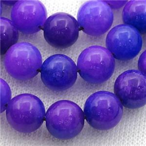 lavender Spong Jade Beads, round, approx 6mm dia