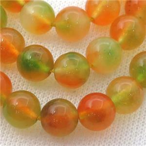 Dichromatic Spong Jade Beads, round, approx 10mm dia