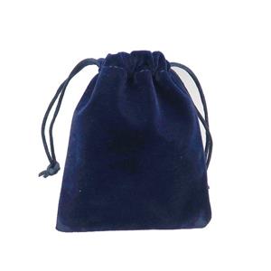 darkblue Velvet Jewelry Pouch, approx 7x9cm