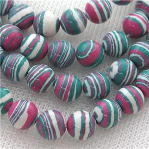 Synthetic Malachite beads, round, multicolor, approx 4mm dia