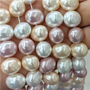 Pearlized Shell Potato Beads Mix Color, approx 13-16mm