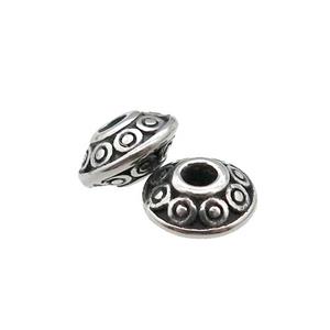 Stainless Steel spacer Beads, antique silver, approx 4-8mm