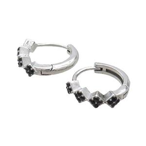 Raw Stainless Steel Hoop Earrings Pave Rhinestone, approx 14mm dia