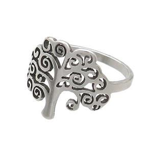 Raw Stainless Steel Rings Tree, approx 15-18mm, 18mm dia