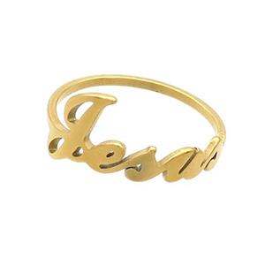 Stainless Steel Rings Gold Plated, approx 4-12mm, 18mm dia
