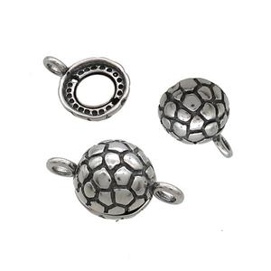 Stainless Steel Magnetic Clasp Antique Silver, approx 11-12mm
