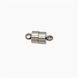 Raw Stainless Steel Magnetic Clasp, approx 4.5x9mm