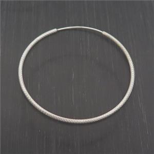 Sterling Silver Hoop Earring, approx 43mm