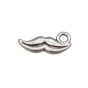 Tibetan Style Zinc Lips Charms Pendant Antique Silver, approx 14mm