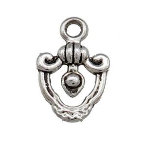 Tibetan Style Zinc Pendant Antique Silver, approx 10-16mm