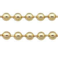 stainless Iron Ball Chain, gold plated, approx 3.2mm