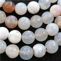 fire agate beads, round, approx 4mm dia