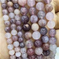 Purple Strawberry Quartz Beads B-Grade Smooth Round, approx 10mm dia