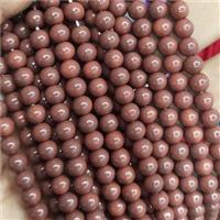 fire Lacquered Glass Beads, round, approx 6mm dia, 70pcs per st