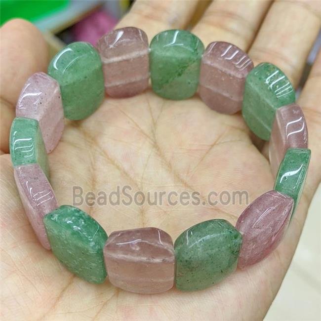 Natural Strawberry Quartz Bracelet Stretchy