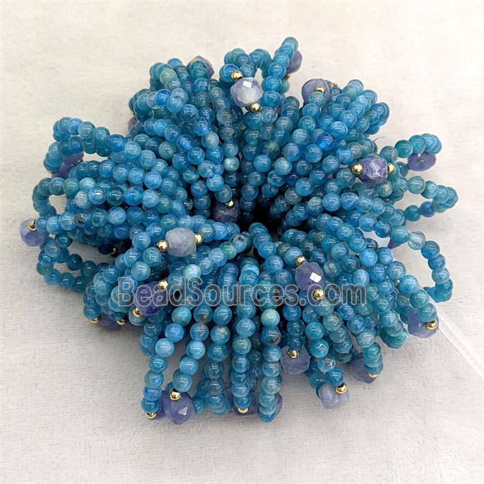 Blue Apatite Rings Stretchy