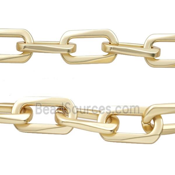 Alloy Chain Duck Matte Gold