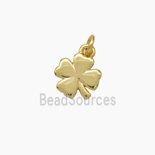 Copper Clover Pendant Gold Plated