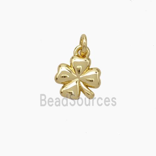 Copper Clover Pendant Gold Plated