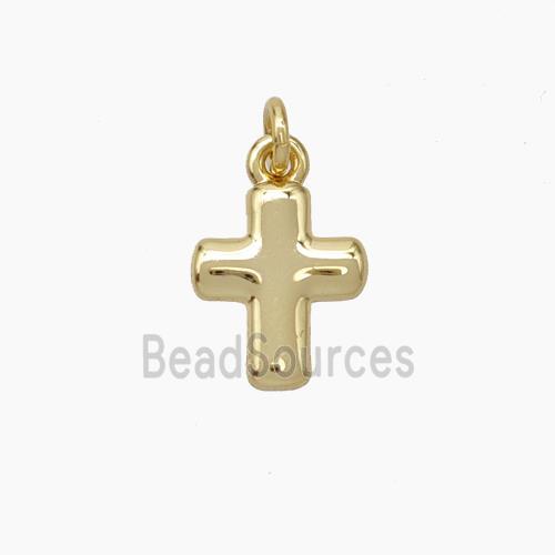 Copper Cross Pendant Gold Plated