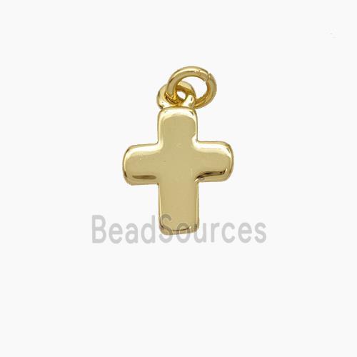 Copper Cross Pendant Gold Plated