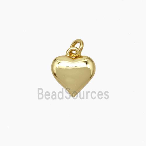 Copper Heart Pendant Gold Plated