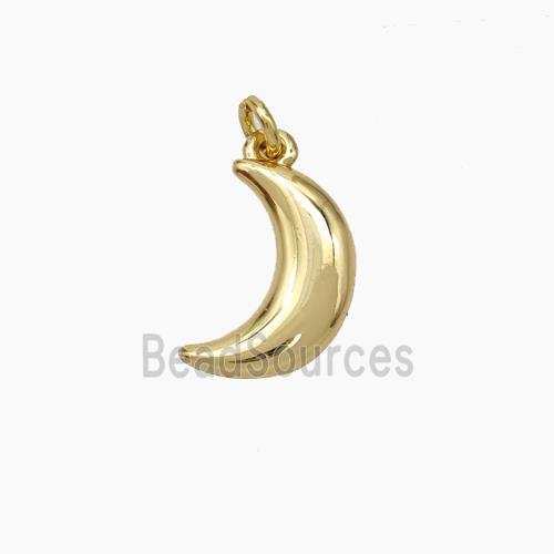 Copper Moon Pendant Gold Plated