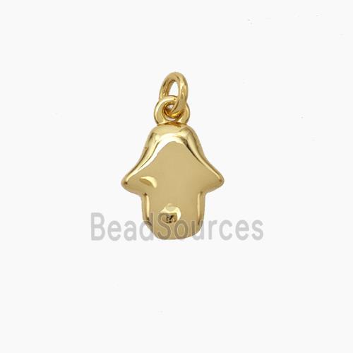 Copper Hand Pendant Gold Plated