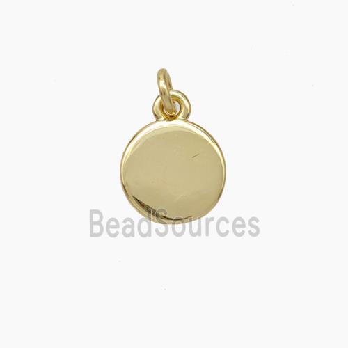 Copper Coin Pendant Gold Plated